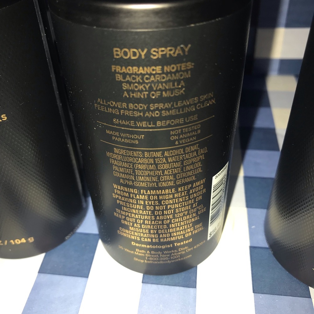 Bath and body works NOIR MENS COLLECTION BODY SPRAY 3 pcs - Picture 3 of 3